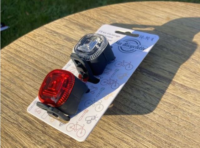 Lumières vélo avant/arrière LEDS 