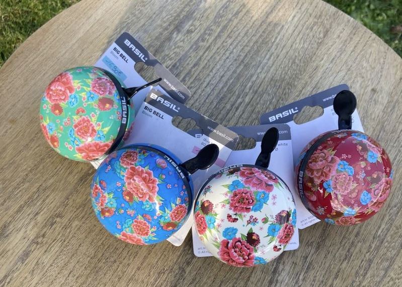 Sonnette vélo à fleurs "Big Bell Bloom" BASIL 